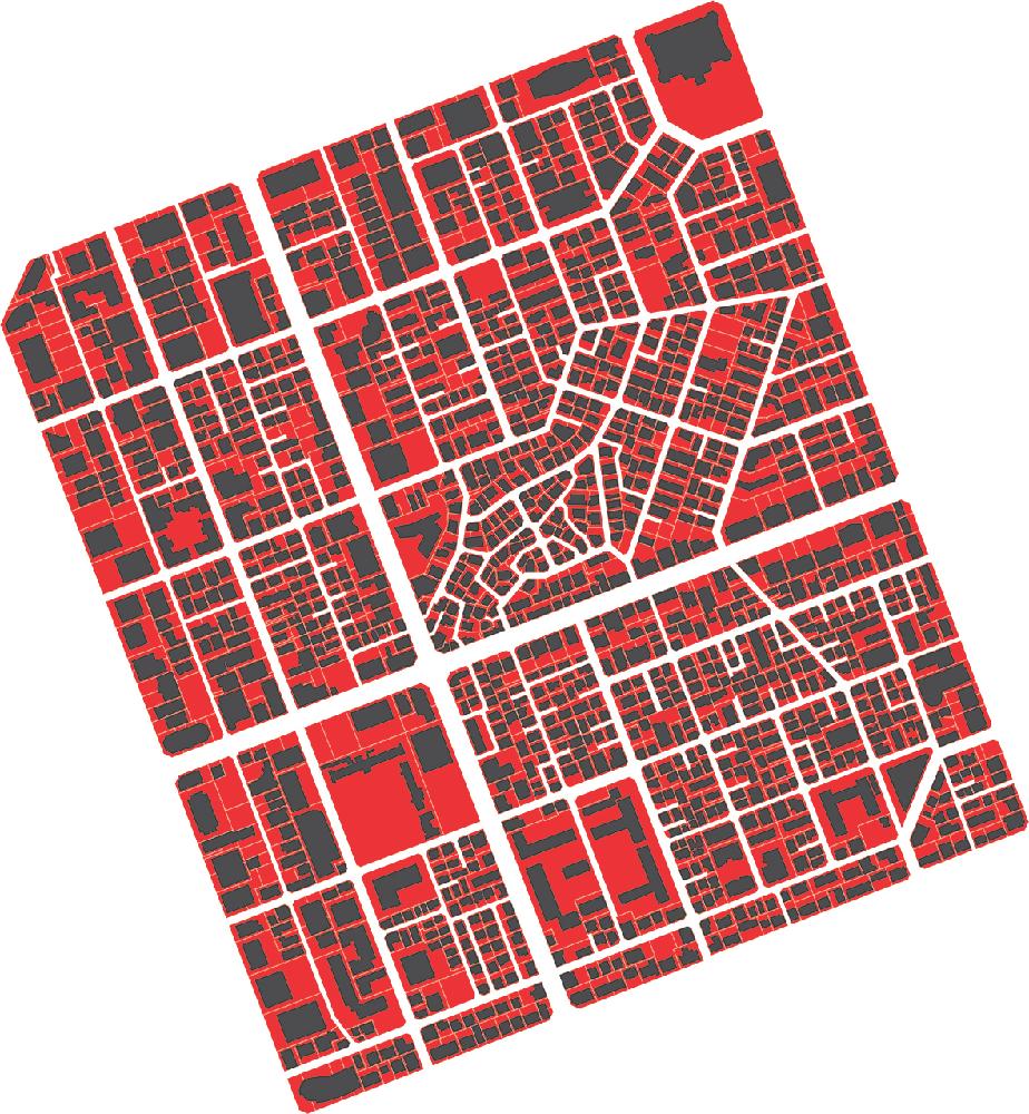 슈퍼블록 관련 필지 내 공지 다이어그램