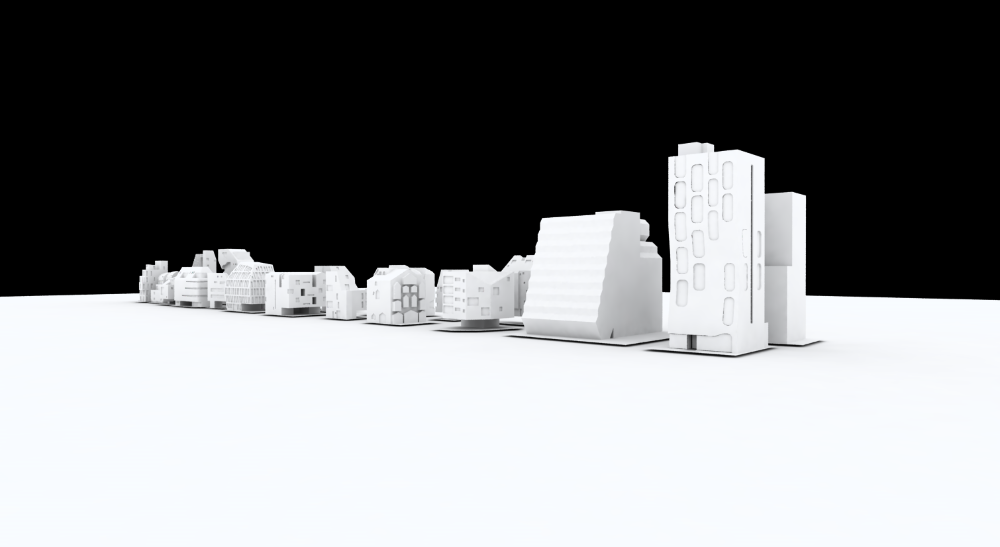 한국관 《용적률 게임》 전시설계안 3D 시물레이션 사진 6