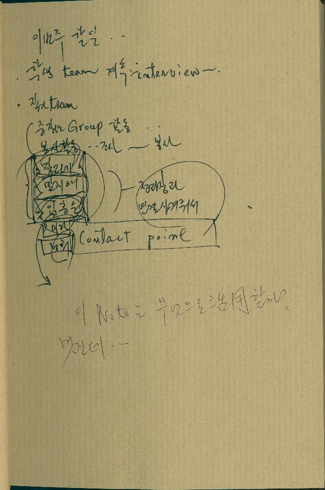 김용익 공공미술 관련 공책 5