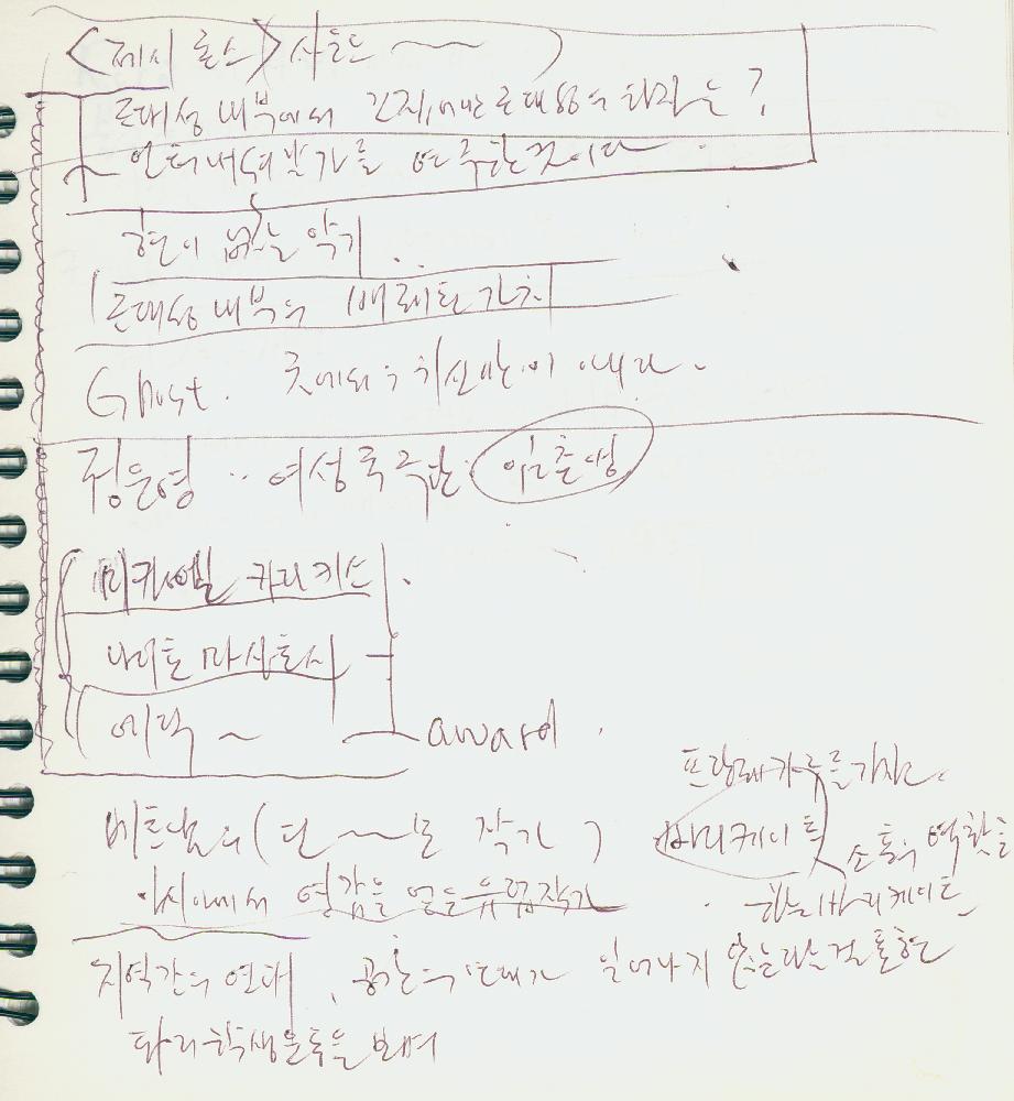 2014 미디어시티서울 비엔날레 《귀신, 간첩, 할머니》 관련 수첩