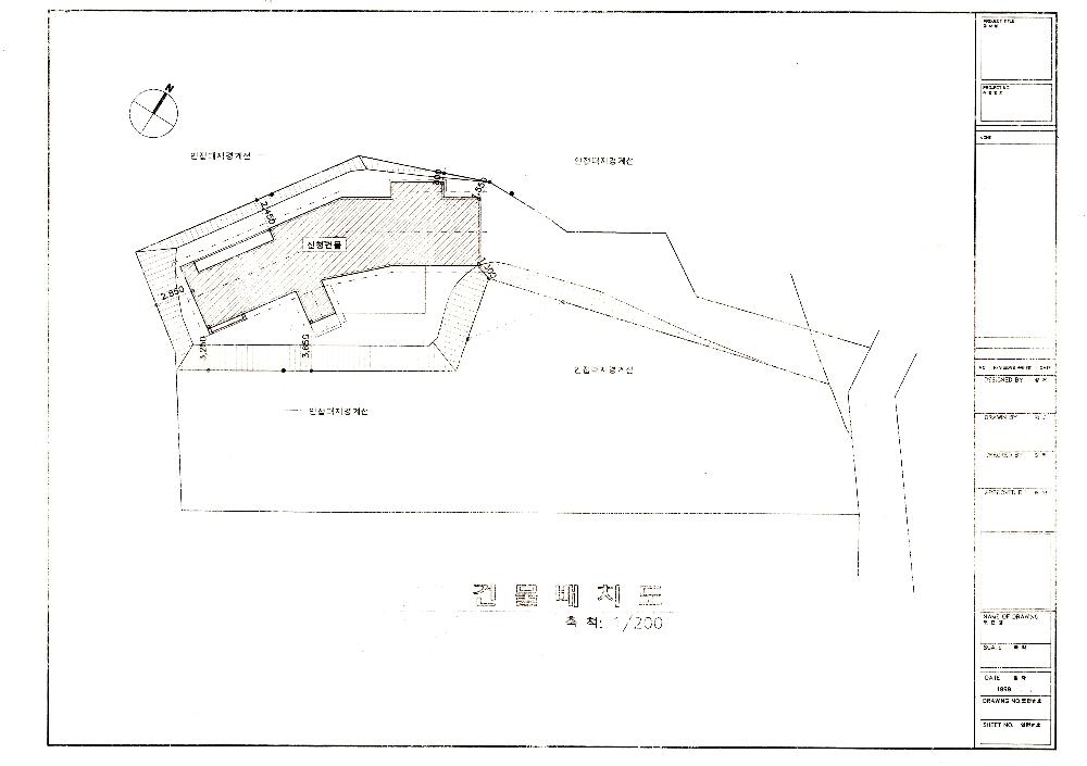 김용익 양평 자택 건물배치도 1