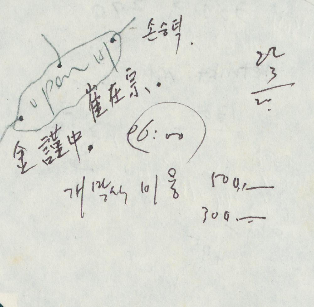 1999년부터 2000년까지 김용익 다이어리