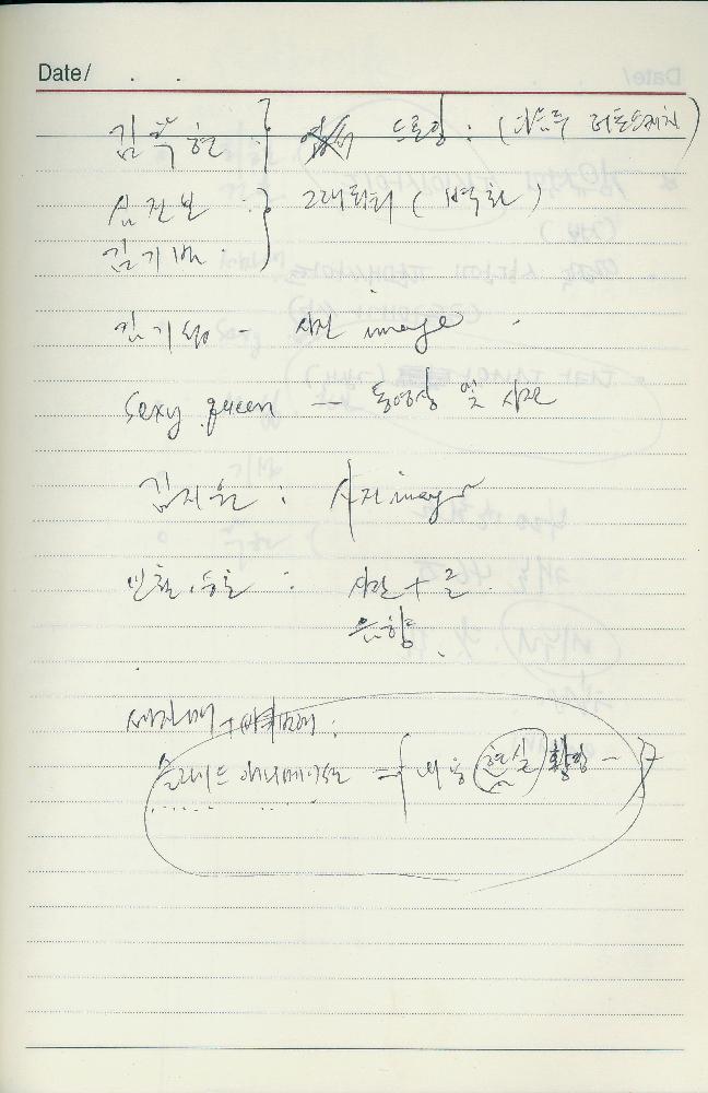 2003년 3월 4일부터 2004년 4월 4일까지 김용익 다이어리