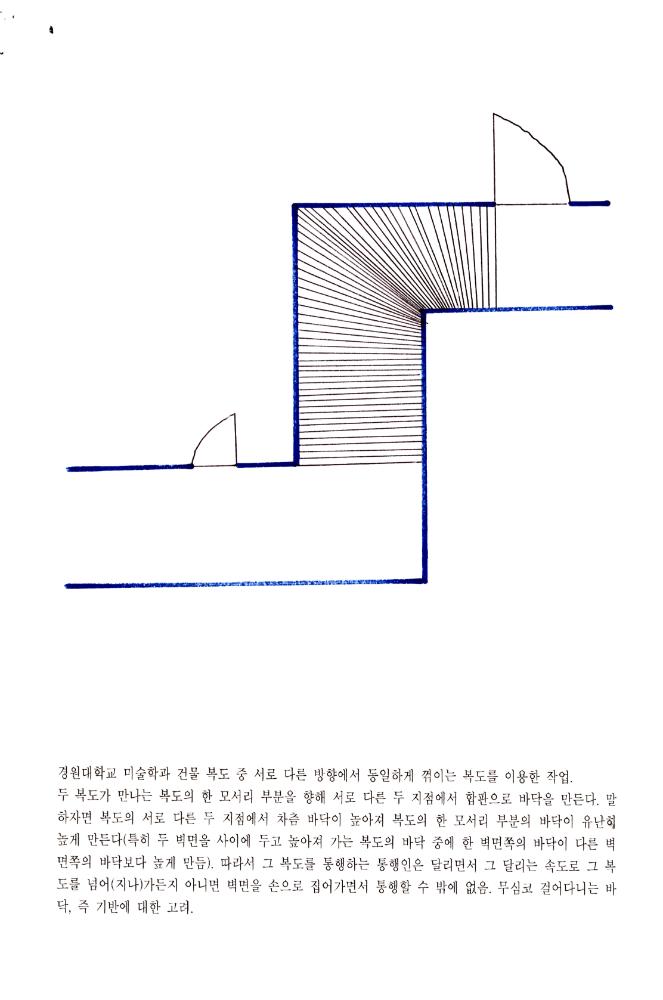 1998년 5월 《보충의 보충 supplement of supplement》 경원대학교 참여학생 작업 계획서