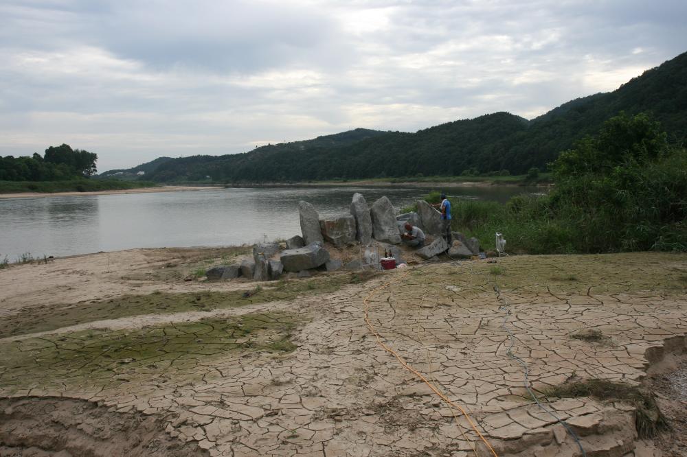 〈날 그냥 흐르게 좀 내버려둬〉 작업과정 사진