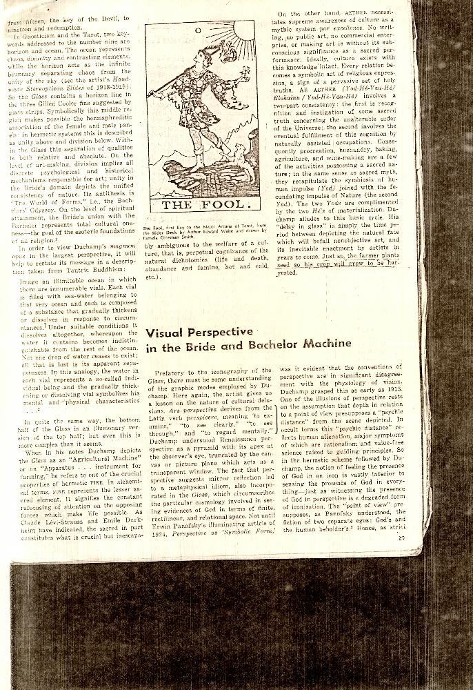 「Duchamp's Bride Stripped Bare」  『ARTS MAGAZINE : March 1972』 2