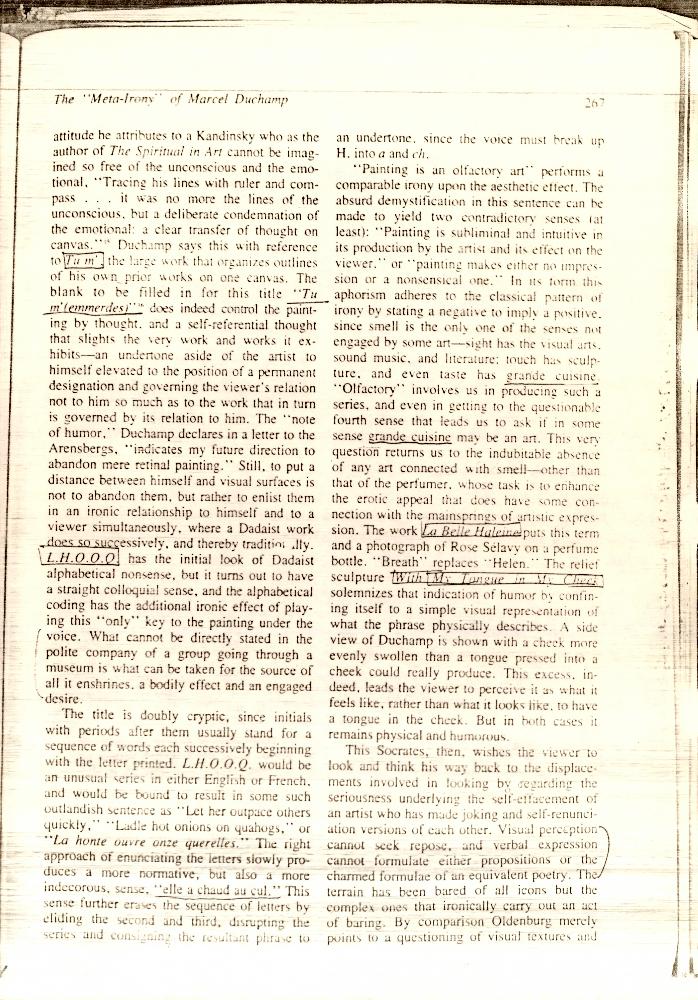 「The 'Meta-Irony' of Marcel Duchamp」 『The Journal of Aesthetics and Art Criticism : 1986, Spring』 5