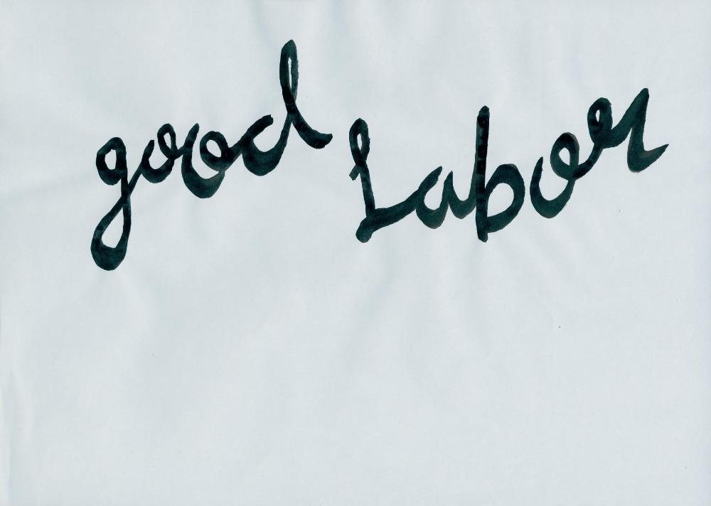 2013년 삼성미술관 플라토 《좋은 노동 나쁜 미술》 전시명 Bad Art, Good Labor 손글씨 3