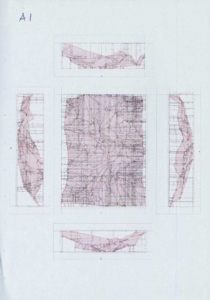 2013년 〈Elaborate diagrams for intended impossible completeness(불가능을 위한 정교한 도면)〉 제작을 위한 스케치 2