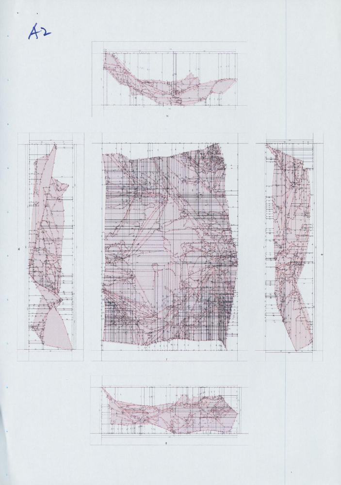 2013년 〈Elaborate diagrams for intended impossible completeness(불가능을 위한 정교한 도면)〉 제작을 위한 스케치 3