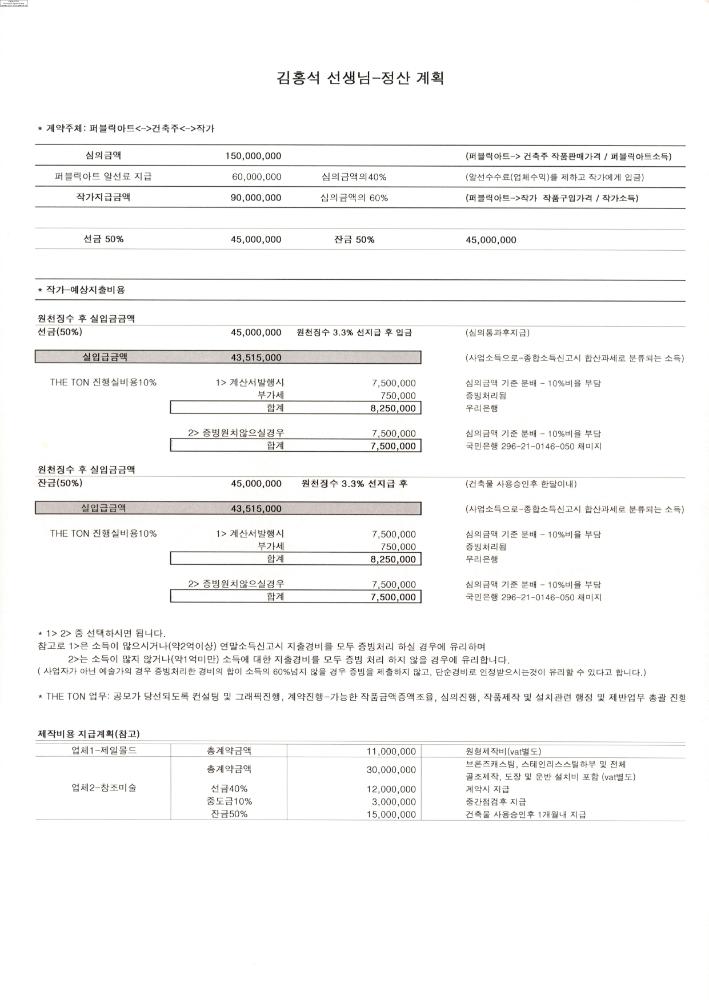 2008-2009년 김홍석 참여 전시 관련 자료