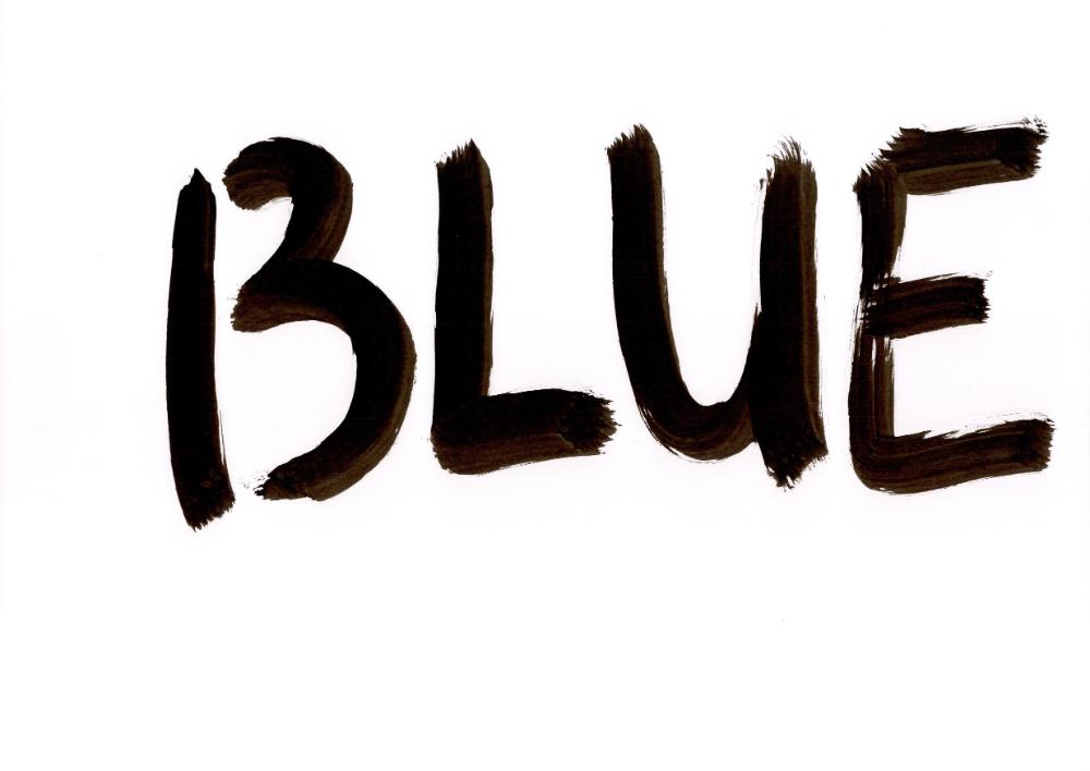 BLUE HOURS 손글씨 1