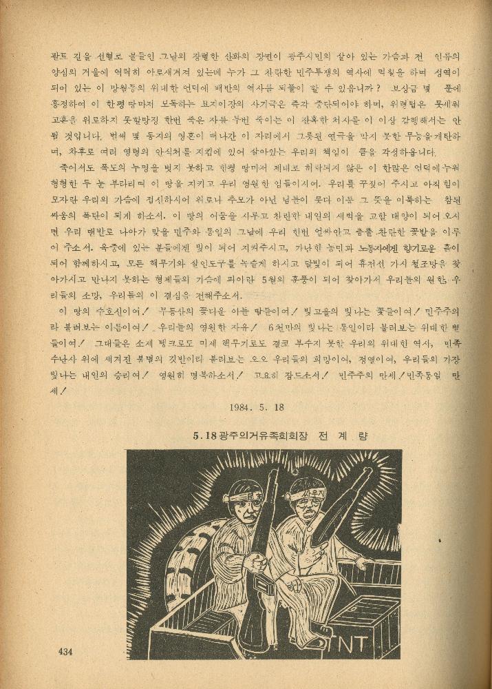 1985년 『민중미술과 함께 보는 80년대 민중·민주운동 자료집(Ⅱ)』