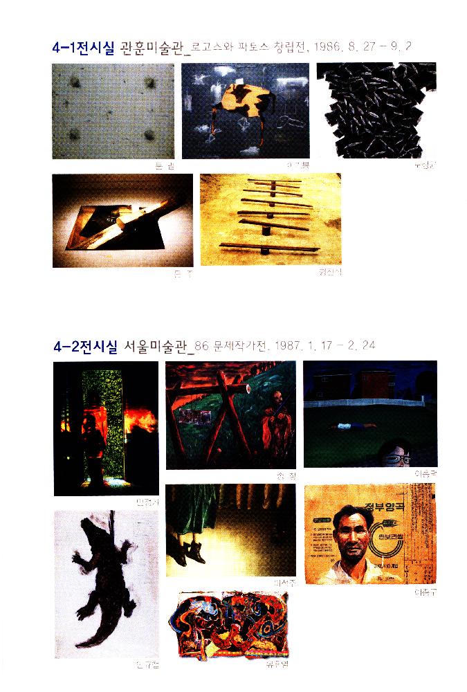 2014년 《레트로 '86~'88 한국 다원주의 미술의 기원》 리플릿 3