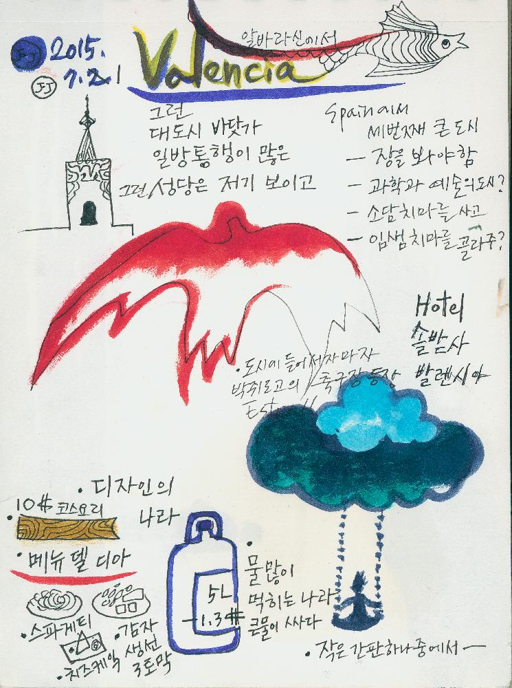 2015년 정정엽 여행노트: 스페인