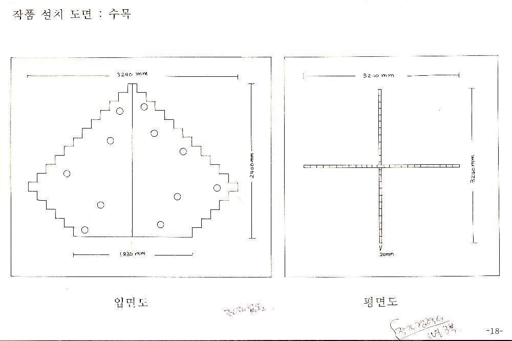 1995년 11월 한빛 플라자 신축 공사 예술 장식품 심의 신청서