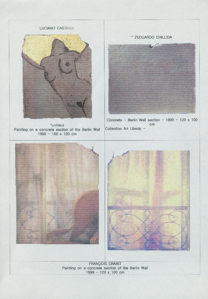 광복60년기념 평화와 통일 염원전 《베를린에서 DMZ까지》 해외 작품 리스트