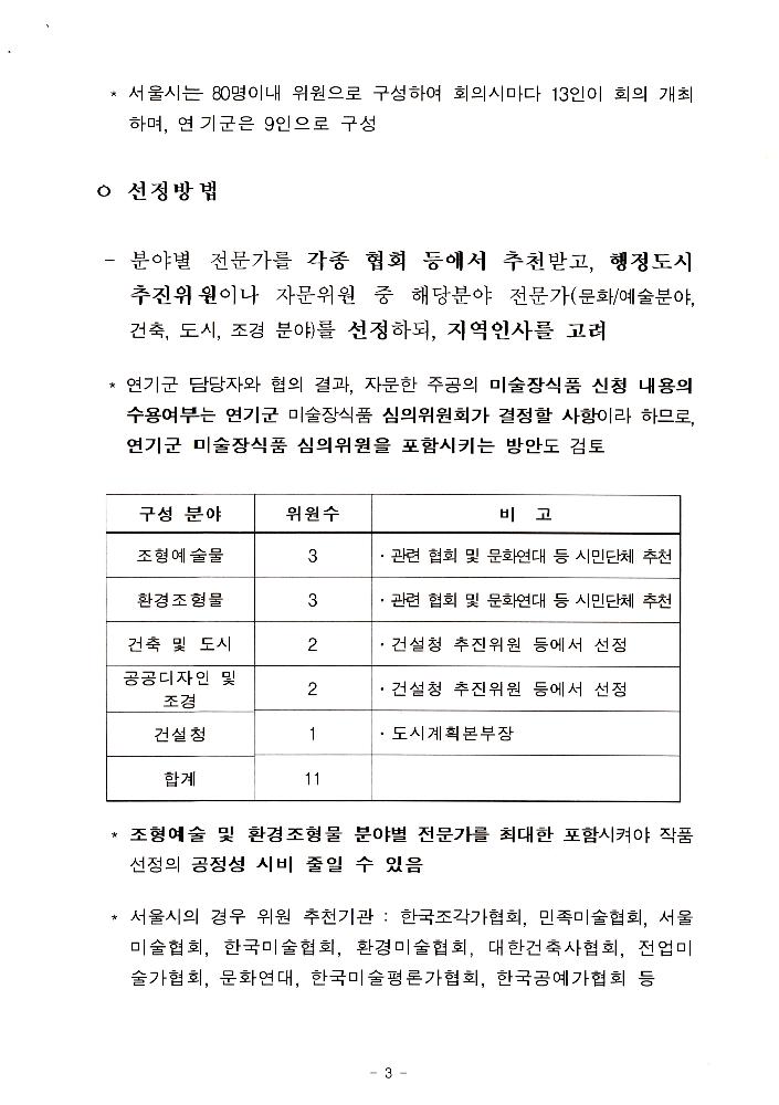 文化藝術振興法(문화예술진흥법) 일부개정법률안과 공공미술법안 관련 긴급포럼 발제문