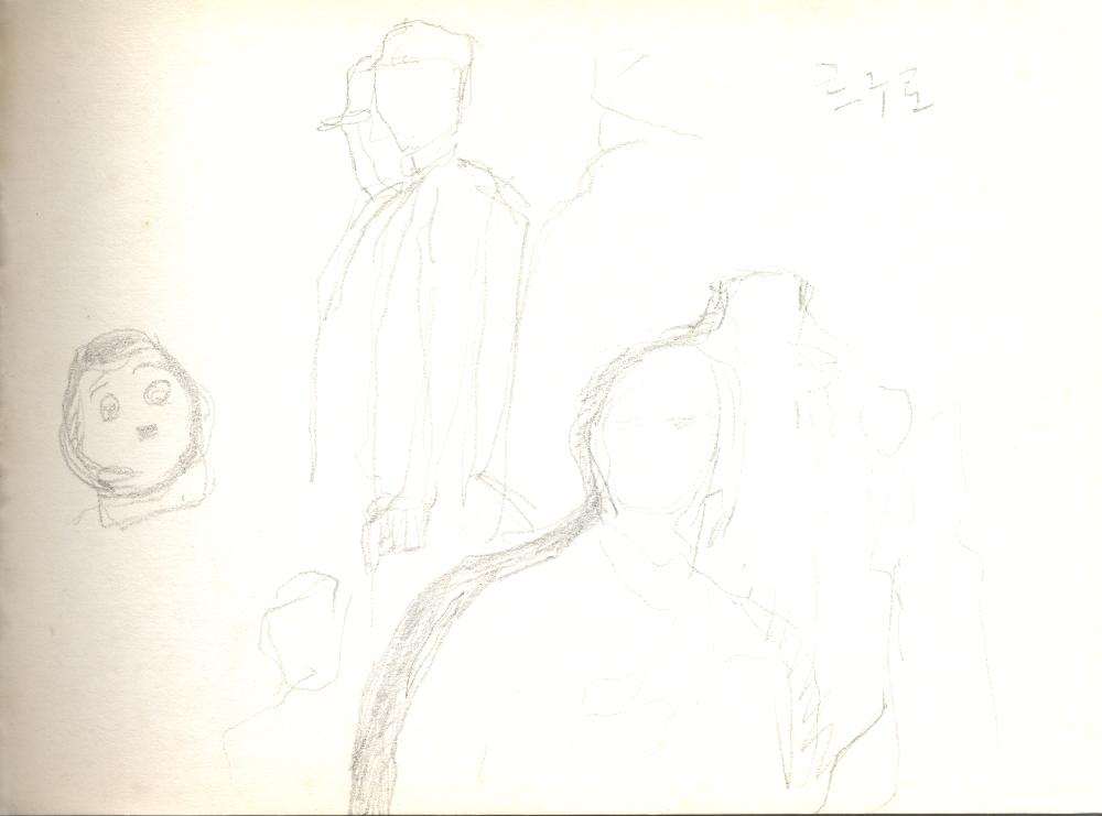 2001년 7월 28일부터 2015년 9월 2일까지 김정헌의 작가노트_인물 관련 드로잉 및 메모