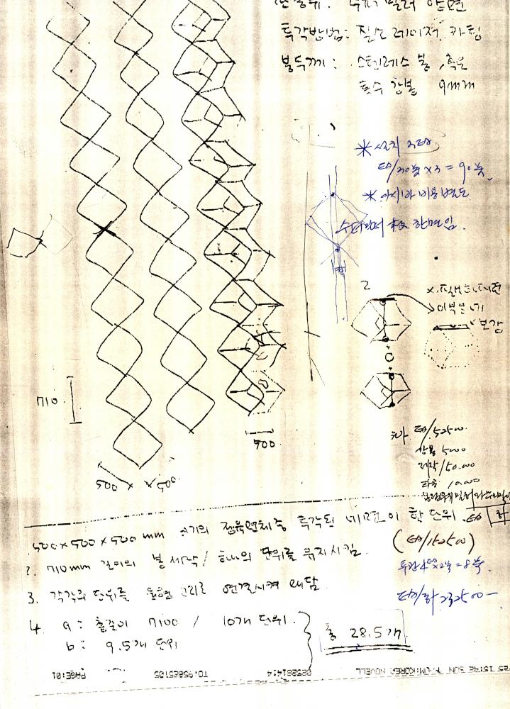 작품제작 관련 팩스문서 2