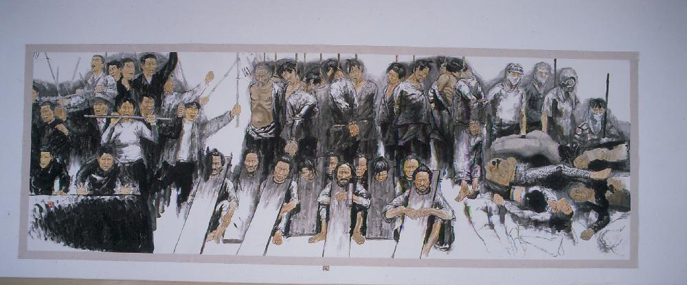 1994년 3월 30일 예술의 전당 《동학농민운동 100주년 기념전-새야새야 파랑새야》 참여작가 작품사진필름 앨범 7