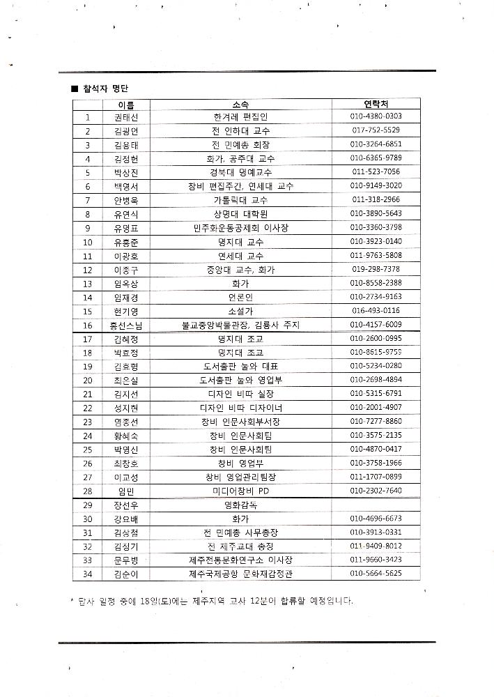 ≪유홍준 교수와 함께하는 창비 제주도 답사여행≫ 4