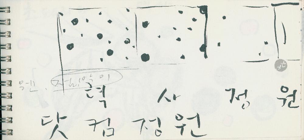 4월 20일 김정헌의 작가노트_ 메모 및 ≪백 년의 기억展≫ 관련 드로잉