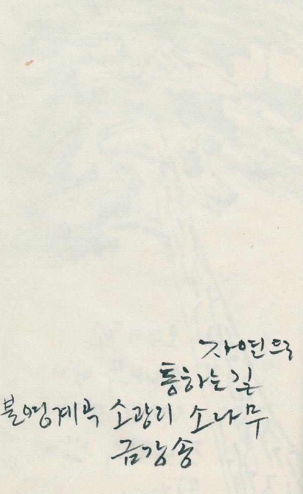 2009년 8월 13일 김정헌의 작가노트_ 소나무, 풍경, 인물 드로잉 4