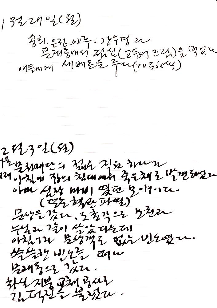 2014년 1월 24일부터 2015년 7월 25일까지김정헌의 작가노트_ 일기 및 인물 드로잉 8