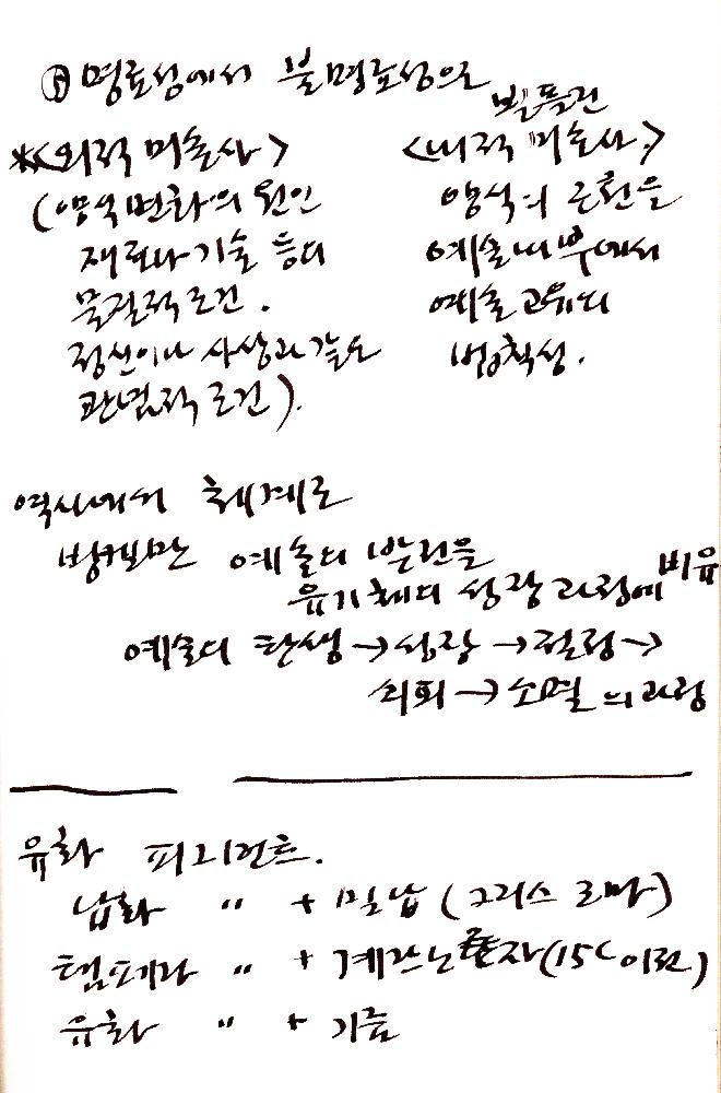 2012년 8월 17일부터 29일까지 김정헌의 작가노트_미술사 관련 메모 및 독일여행 관련 드로잉