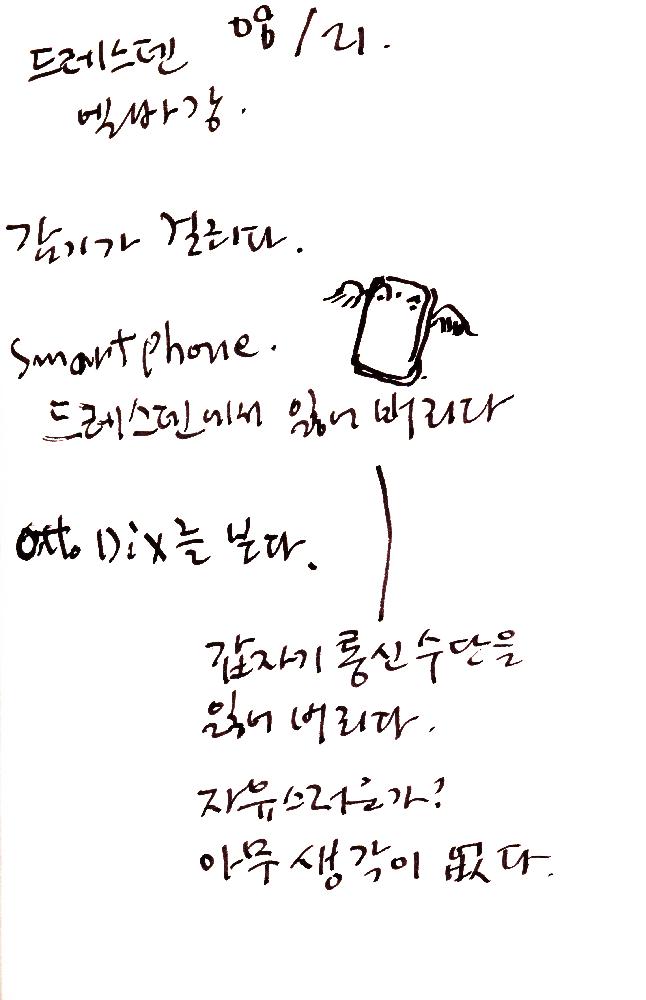 2012년 8월 17일부터 29일까지 김정헌의 작가노트_미술사 관련 메모 및 독일여행 관련 드로잉