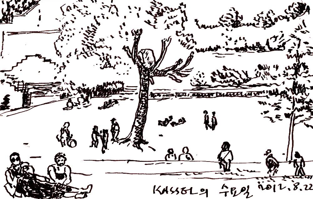 2012년 8월 17일부터 29일까지 김정헌의 작가노트_미술사 관련 메모 및 독일여행 관련 드로잉