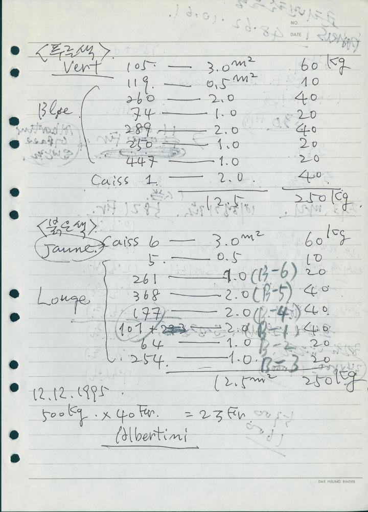 [광주 비엔날레 관련 드로잉]