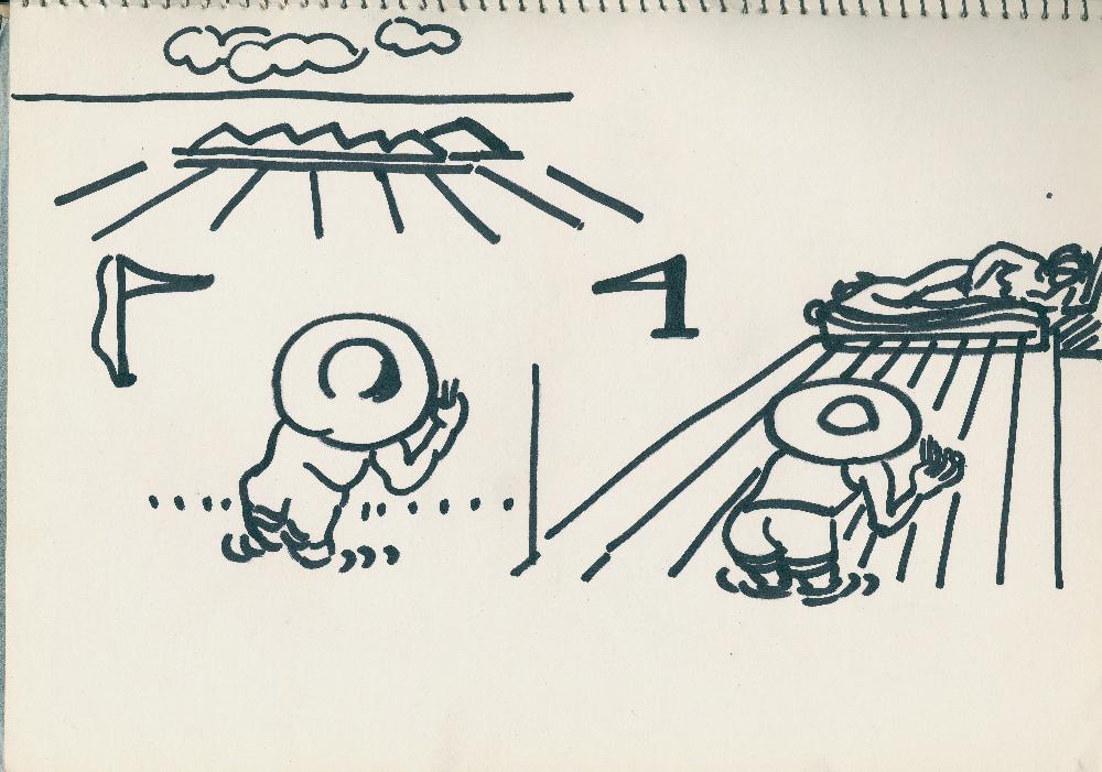 1980년 8월 김정헌의 현실과 발언 시기 드로잉북