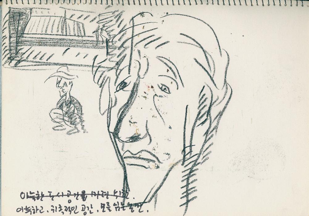 1980년 8월 김정헌의 현실과 발언 시기 드로잉북