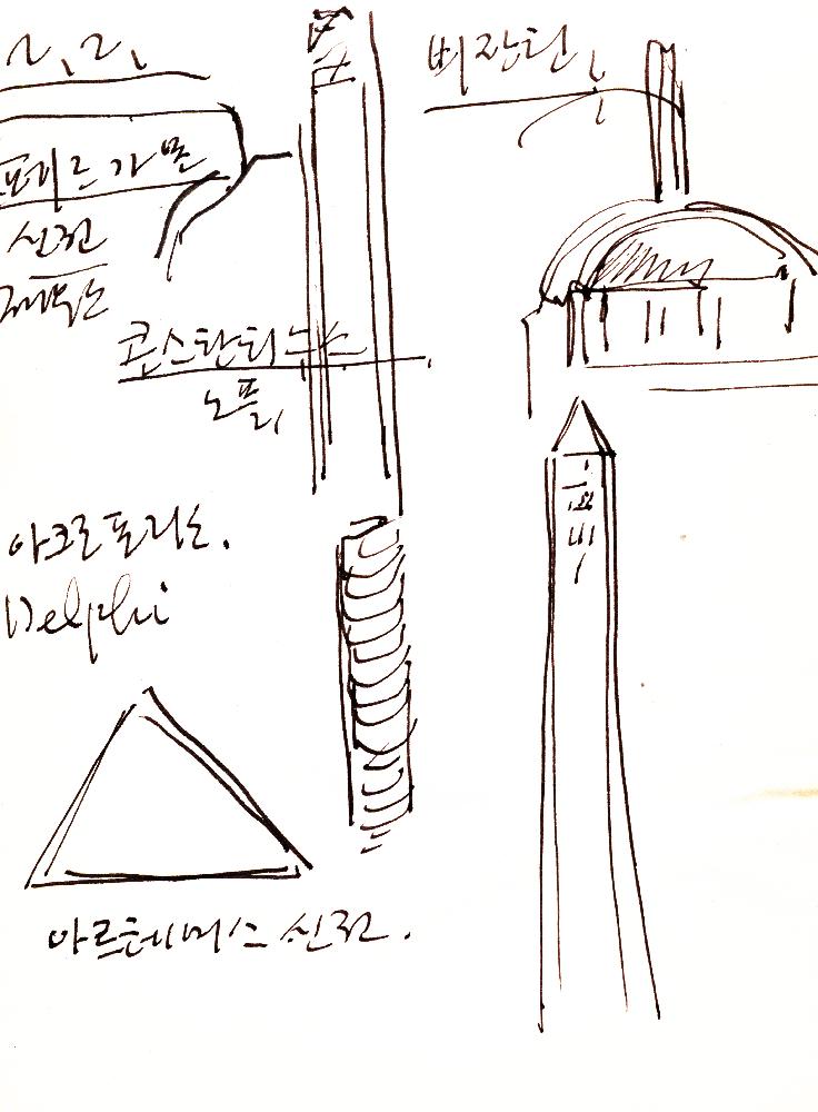 2000년 12월 30일부터 2001년 5월 26일까지 김정헌 작가노트_그리스 이집트 여행