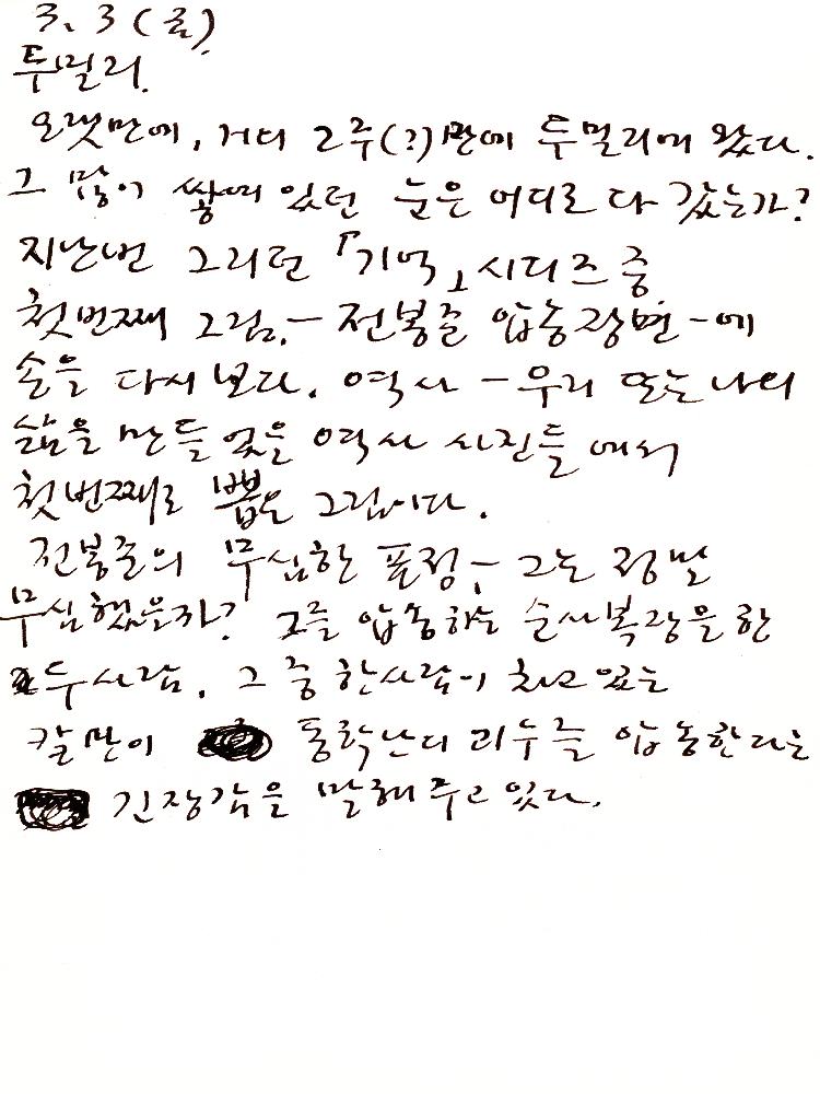 2000년 12월 30일부터 2001년 5월 26일까지 김정헌 작가노트_그리스 이집트 여행