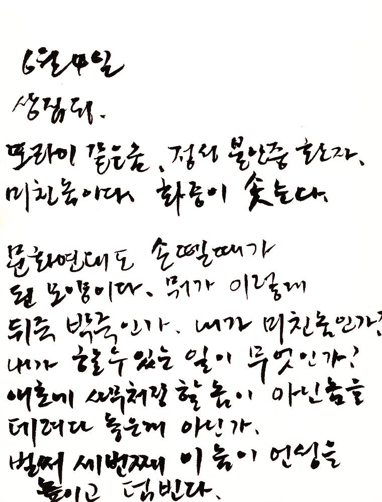 2000년 12월 30일부터 2001년 5월 26일까지 김정헌 작가노트_그리스 이집트 여행