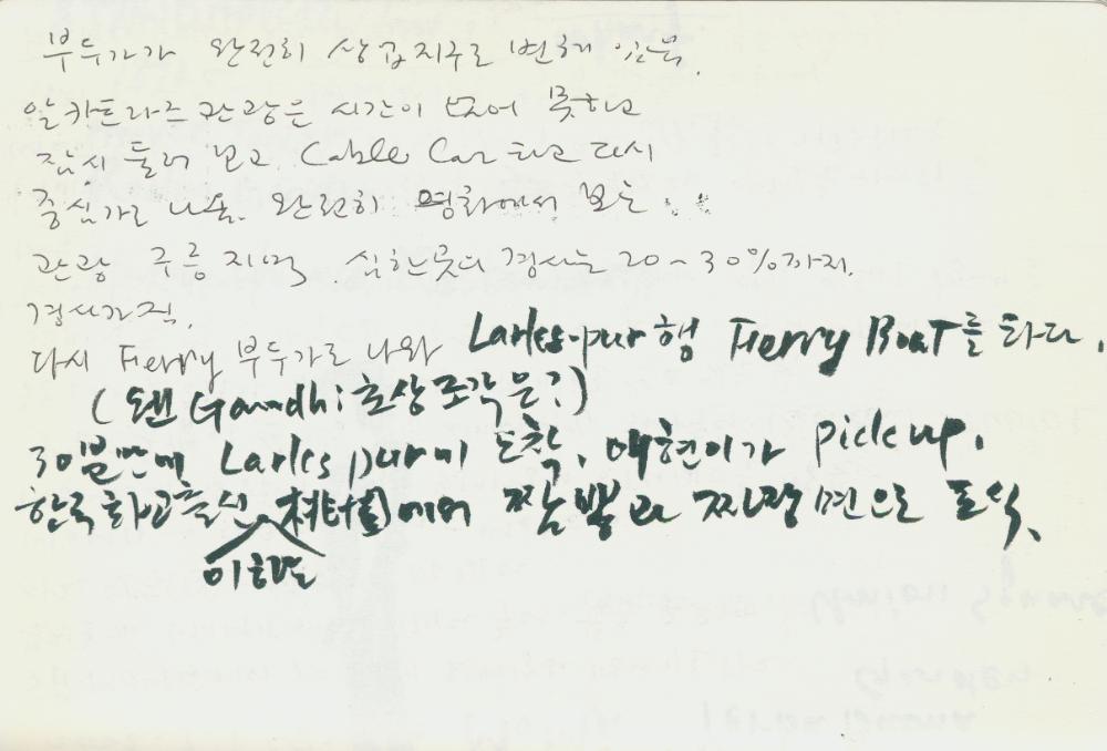 2002년 미국 안식년 전후 김정헌 작가노트