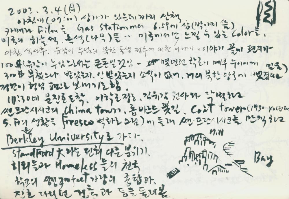 2002년 미국 안식년 전후 김정헌 작가노트