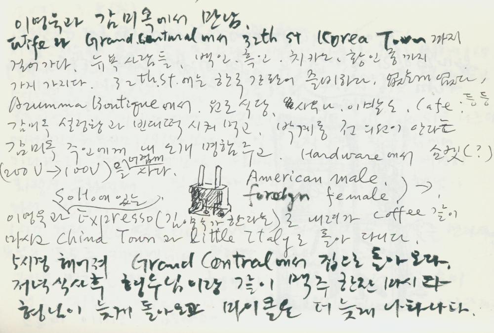 2002년 미국 안식년 전후 김정헌 작가노트