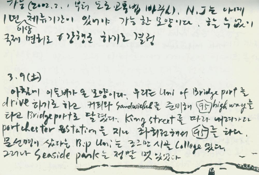 2002년 미국 안식년 전후 김정헌 작가노트