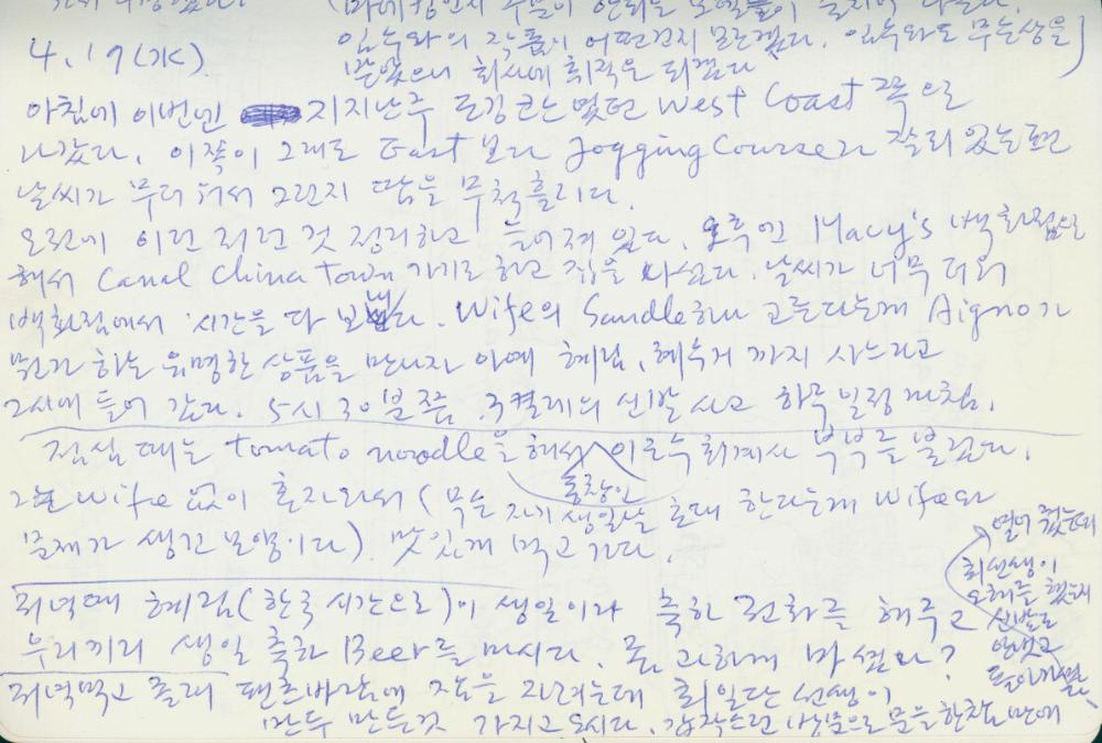 2002년 미국 안식년 전후 김정헌 작가노트