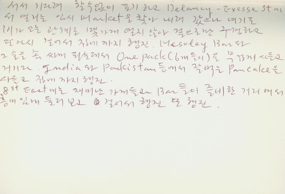 2002년 미국 안식년 전후 김정헌 작가노트