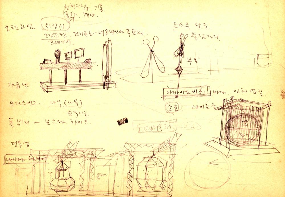 1993년 김정헌의 작가노트_천호역 예술장식품 구상계획 1993-