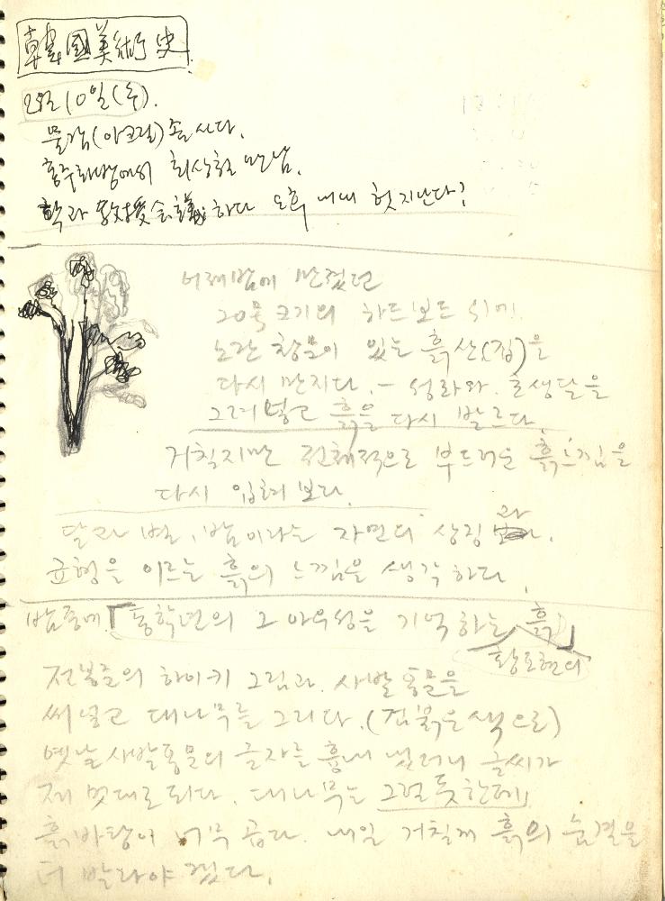 1990년대 김정헌의 작가노트_ [작업구상 에스키스] 2
