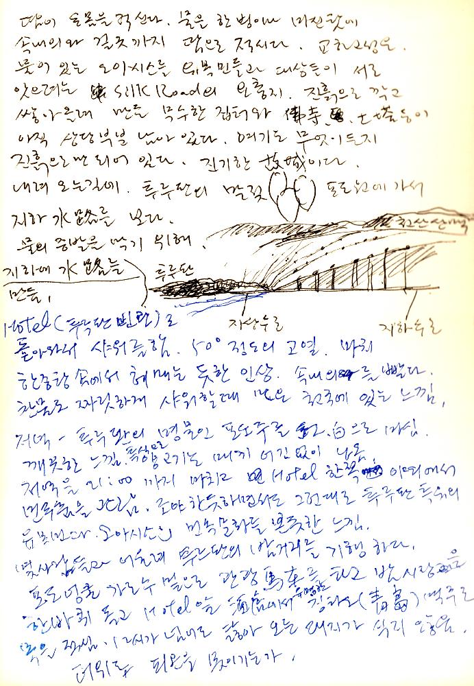 김정헌의 작가노트_중국, [네팔] 여행 일지 및 드로잉 8