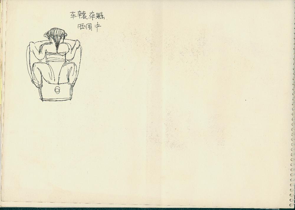 김정헌의 작가노트_중국 여행, <일어나는 땅>, 새 관련 드로잉