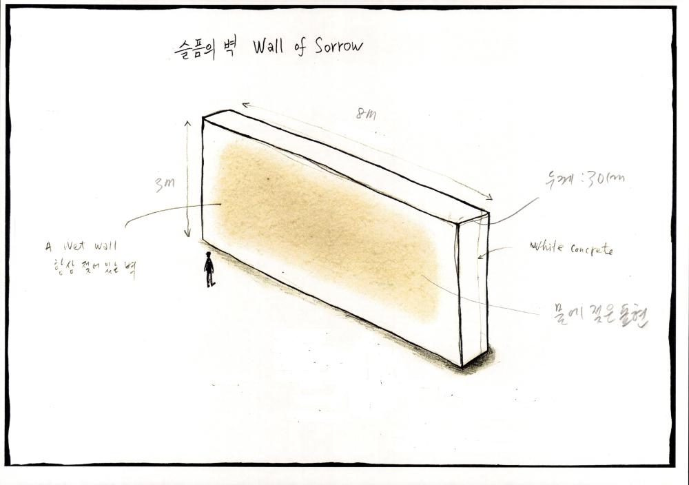 〈슬픔의 벽(DMZ)〉 스케치 1