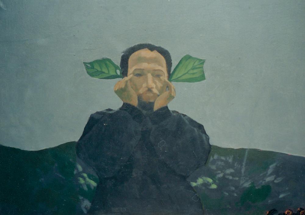 1993년 가을 서산 개심사에서의 〈토끼〉 사진과 회화 작품 사진 3